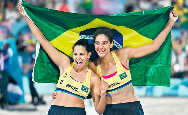 Brasil no ganhava o ouro na modalidade desde o Rio-2016 (CARL DE SOUZA / AFP)