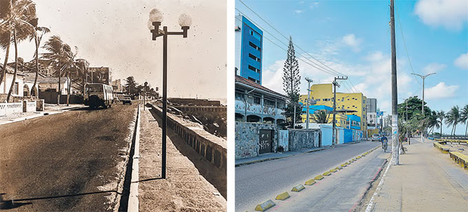 Estmulo para povoamento da orla comeou em 1906, mas tomou flego nos anos 1970 (Arquivo/DP e Rafael Vieira/ DP Foto )