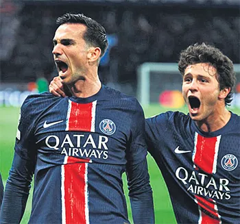 Time francs vai para a sua segunda final de Champions (THOMAS SAMSON/AFP)