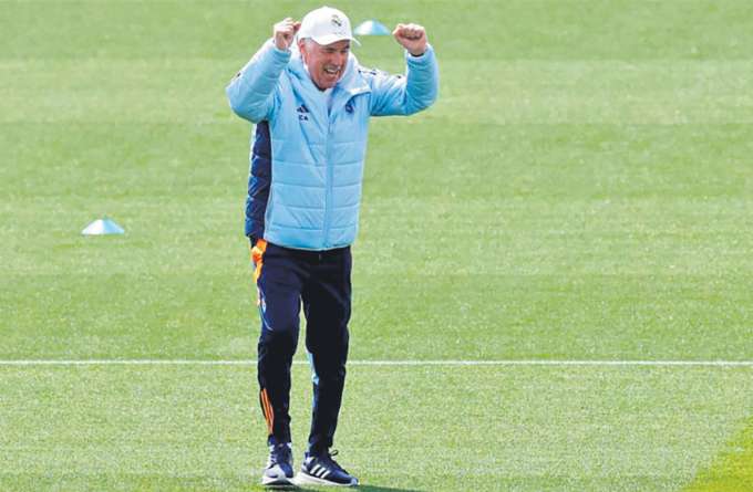 Ancelotti ser tcnico do Real Madrid at o dia 25. Italiano se incomodou com algumas perguntas (OSCAR DEL POZO/ AFP)