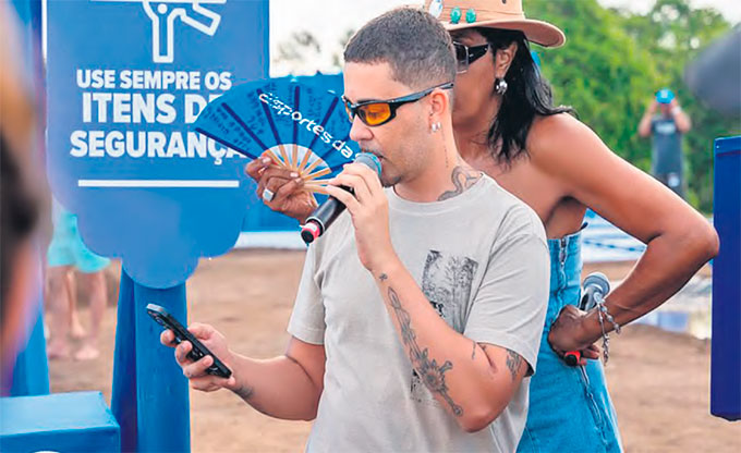 Carlinhos Maia  parceiro do Esportes da Sorte e responsvel pelo reality show (MARCELO TRAJANO/ESPORTES DA SORTE)