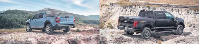 Verso completa a linha da picape Maverick, seguindo o mesmos princpios da F-150 Tremor. Destaque do modelo  a sua maior capacidade off-road (FOTOS: FORD/DIVULGAO)