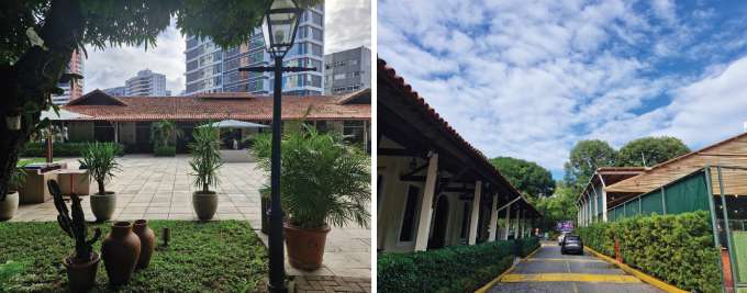 O espaos verdes que so possveis de encontrar desde a entrada do Country so uma das marcas do clube que continua fincado no bairro dos Aflitos (FOTOS: DIVULGAO)