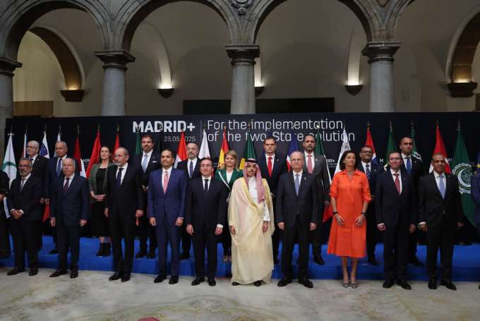 Madri+ reuniu diplomacia europeia, rabe e convidados (PIERRE-PHILIPPE MARCOU/AFP)