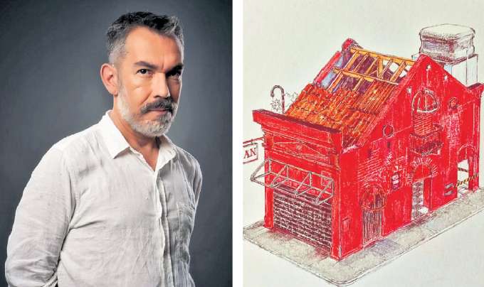 Artista vai expor 17 desenhos que exploram a paisagem urbana como espao simblico (DIVULGAO)