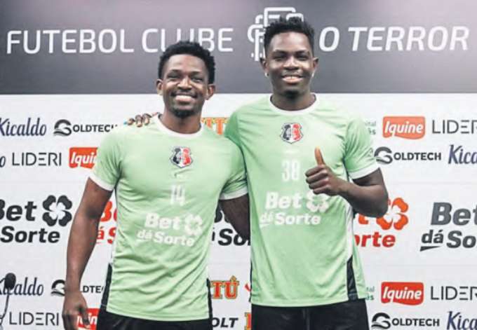 Israel e Janderson participaram de coletiva ontem (EVELYN VICTORIA/SCFC)