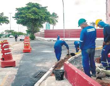 As obras do novo sistema esto bem avanadas (MARINA TORRES/DP FOTO)