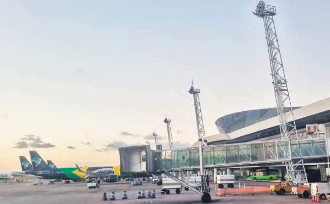 Esse foi o segundo voo da rota recm-inaugurada e, novamente, apresentou falhas (SANDY JAMES/DP FOTO)