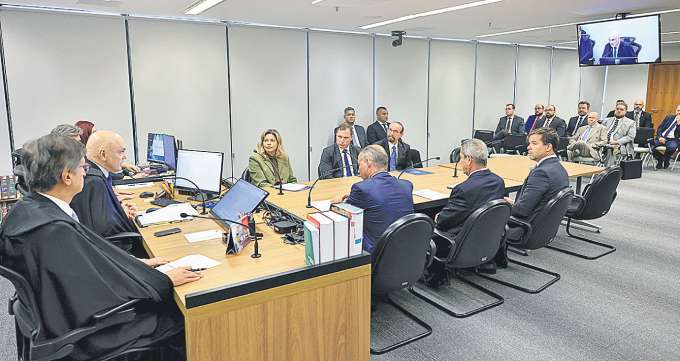 Cid e Braga Netto ficaram frente a frente durante acareao conduzido por Moraes (ROSINEI COUTINHO/STF)