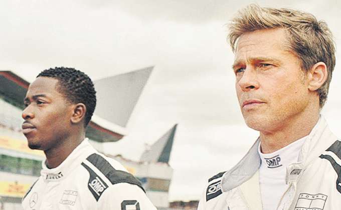 Damson Idris estrela o longa ao lado do gal veterano (WARNER/APPLE (DIVULGAO))
