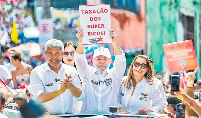 Em evento na Bahia, Presidente da Repblica ainda defendeu a taxao dos super ricos (RICARDO STUCKERT/PR)