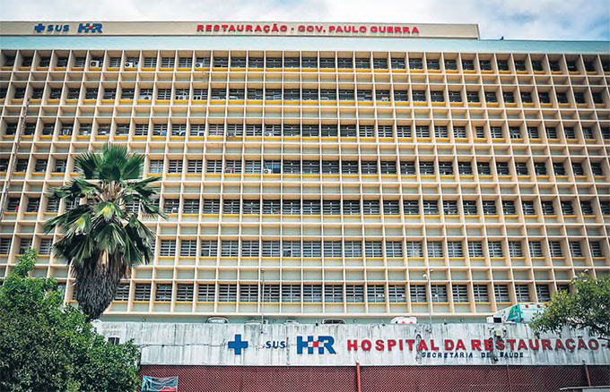 O prazo previsto para a concluso das obras na fachada do hospital  de cinco meses (RAFAEL VIEIRA/DP FOTO)