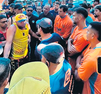 Polcia Militar afirma que no houve pedido do Sport (REPRODUO/REDES SOCIAIS)