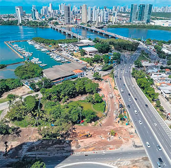 Em construo, a nova ala dar espao para o parque (RAFAEL VIEIRA/DP FOTO)