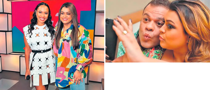 A cantora Uana e o ex-BBB Daniel Rolim exaltam a artista (FOTO: ACERVO PESSOAL)
