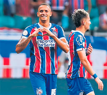 Juba saiu do Sport sem compensao financeira e hoje  pea importante no esquema do Bahia (FELIPE OLIVEIRA/EC BAHIA)