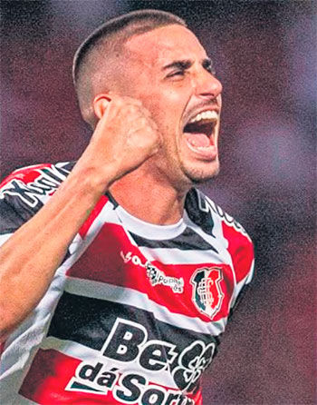 Thiago Galhardo  a principal esperana de gol coral (RAFAEL VIEIRA/DP FOTO)