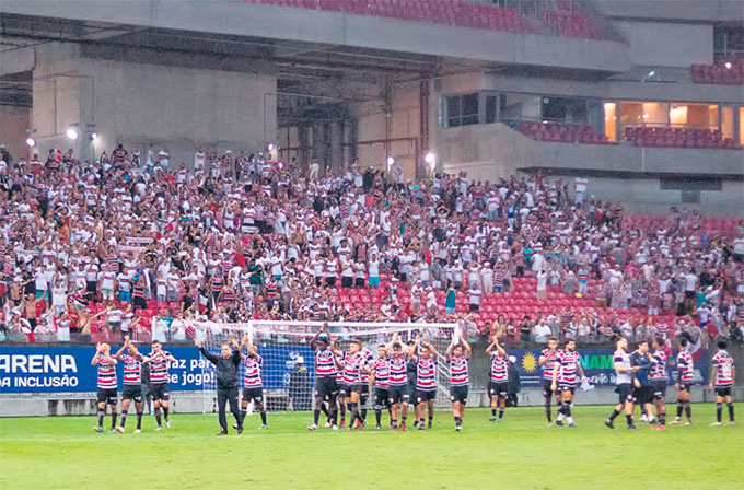 Tricolores esperam ter mesmo resultado na Arena da vitria ante o Treze na 1 fase (RAFAEL VIEIRA/DP FOTO)